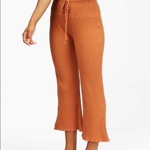 Billabong Ribbed Lounge Pants in Burnt Orange : Size Medium